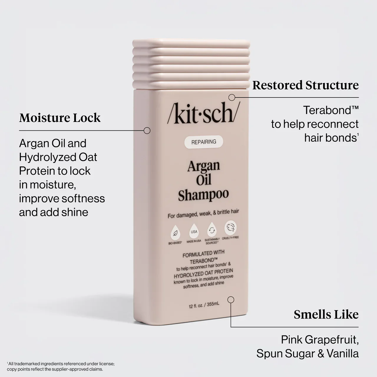 Kitsch Repairing Argan Oil Shampoo 355ml - Image 9