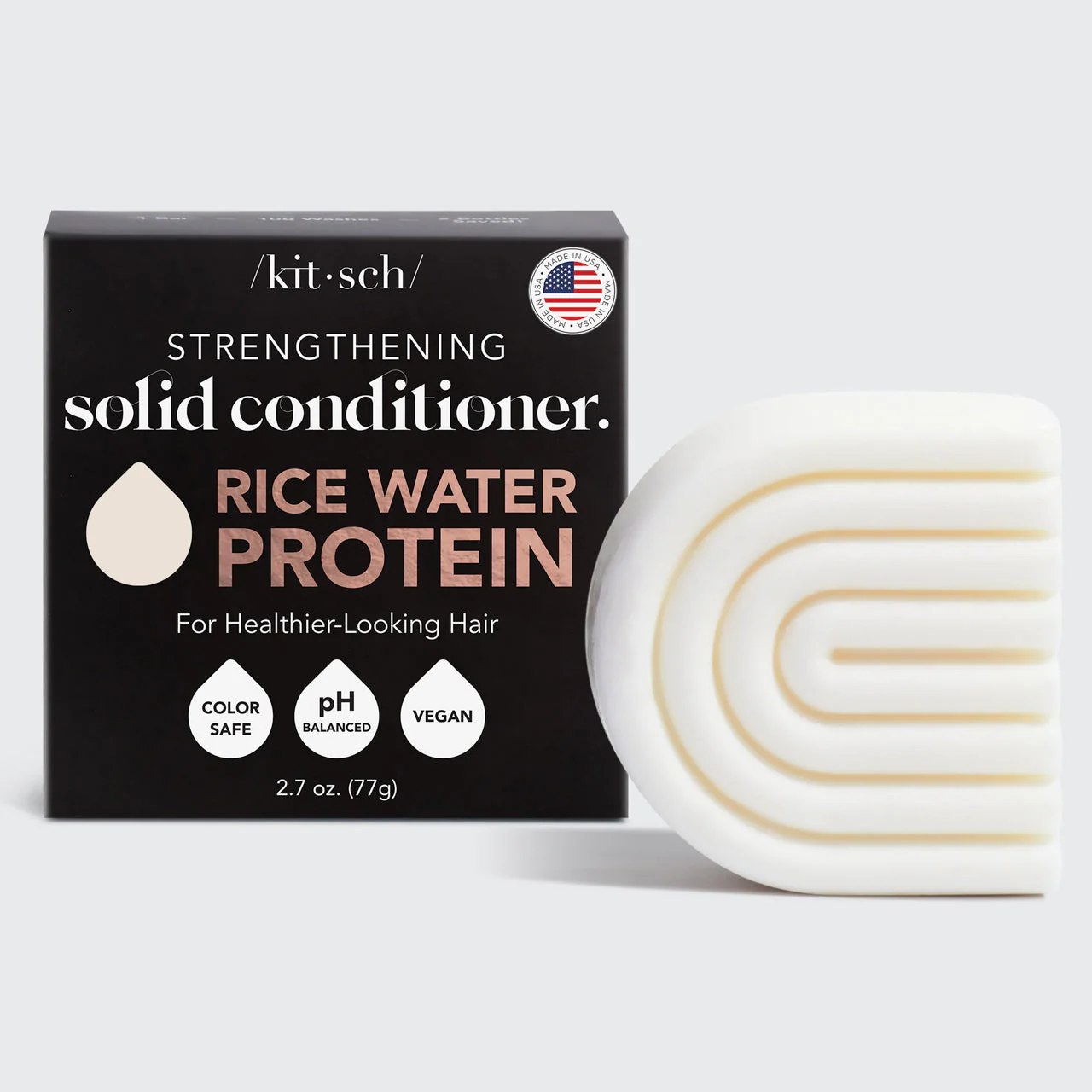 Kitsch Rice Water Conditioner Bar for Hair Growth 77g