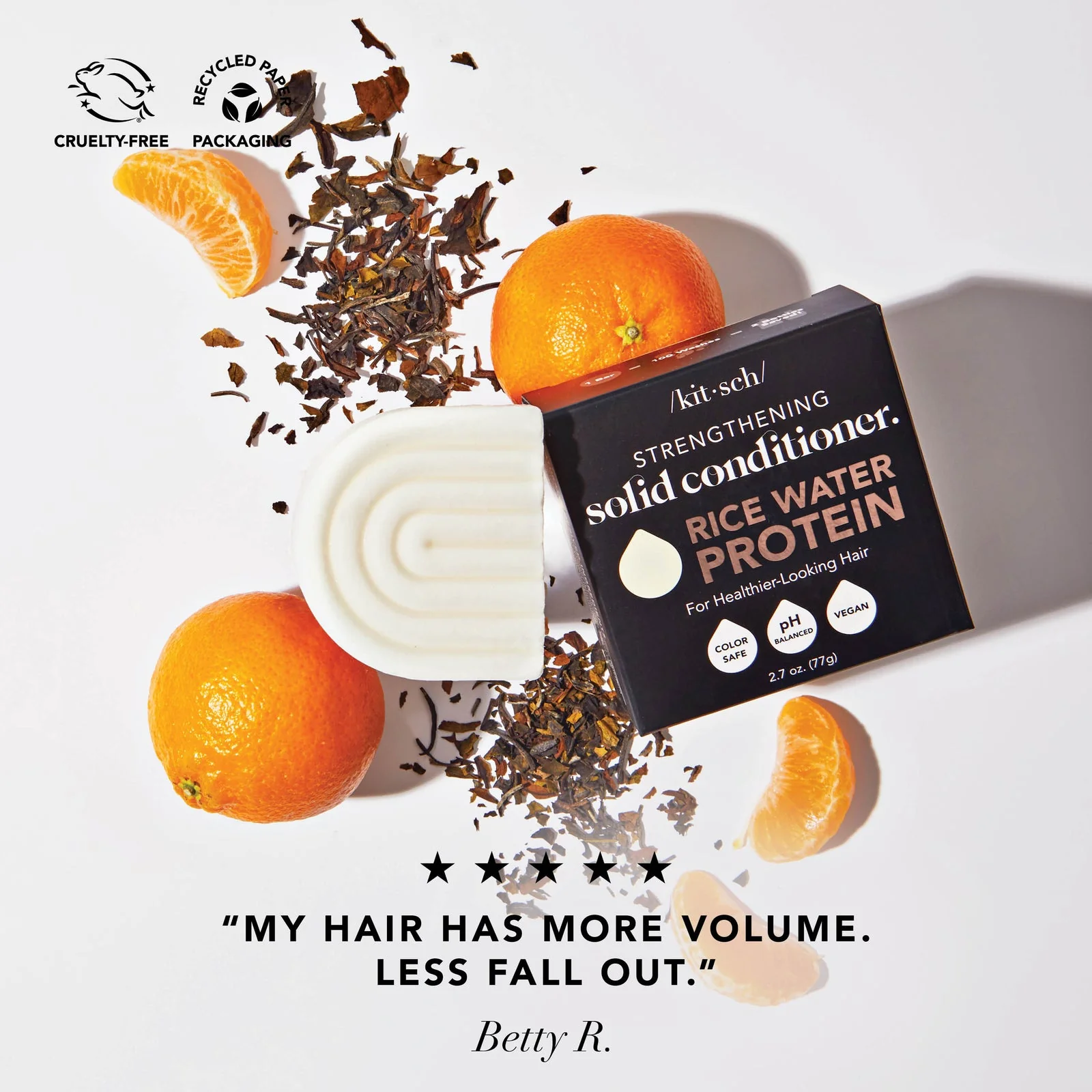 Kitsch Rice Water Conditioner Bar for Hair Growth 77g - Image 2