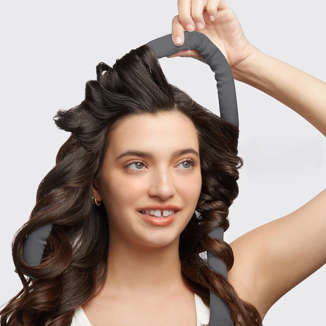Kitsch Satin Heatless Curling Set - Charcoal - Image 4