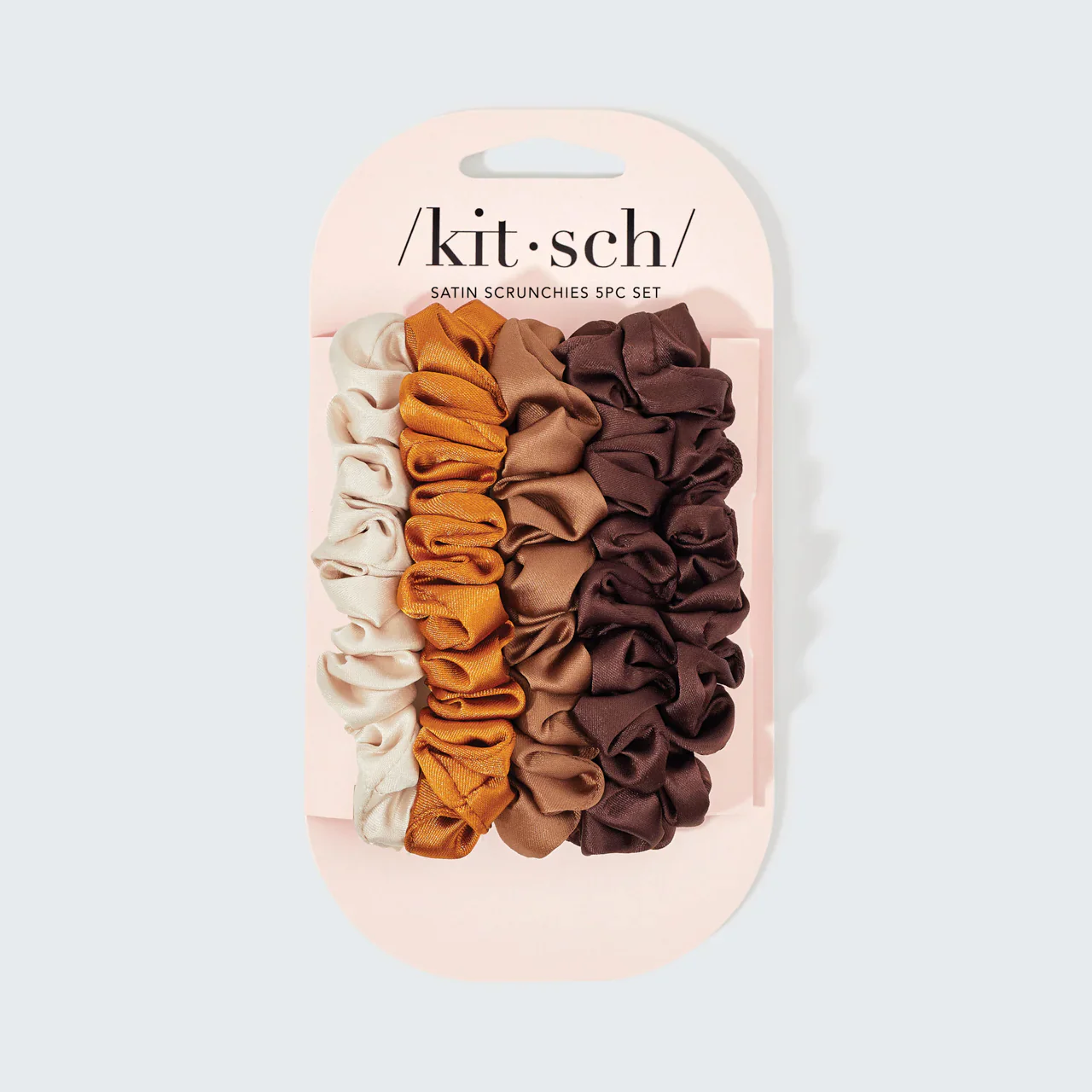 Kitsch Satin Petite Scrunchies 5pc Set - Sedona - Image 2