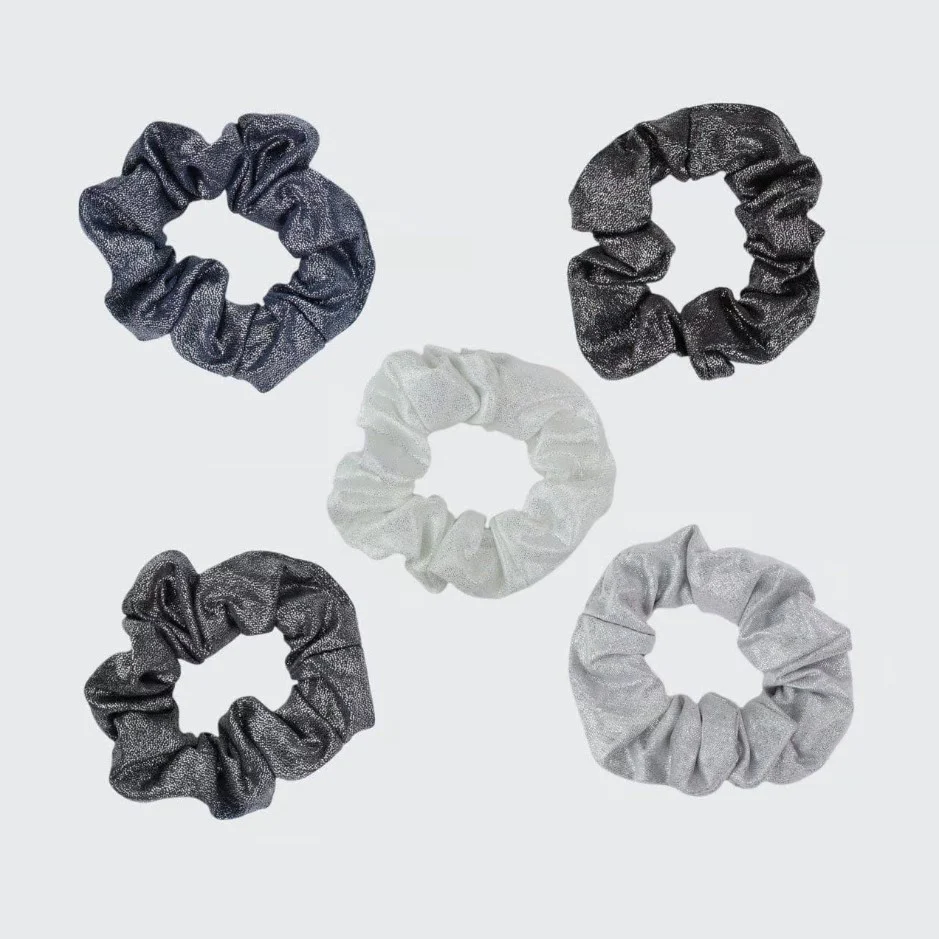 Kitsch Scrunchies Metallic (Black/Gray) - Image 2