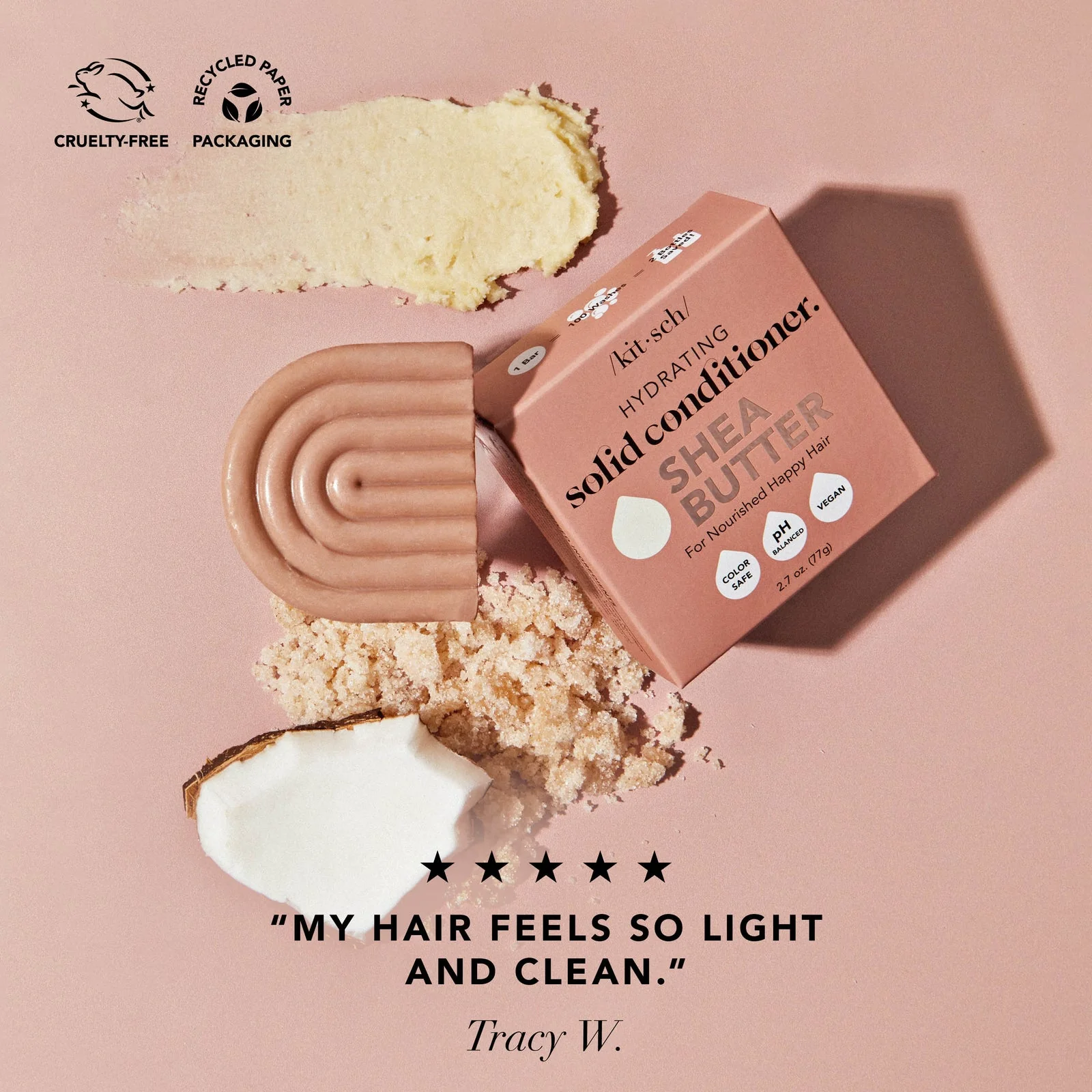 Kitsch Shea Butter Nourishing Conditioner Bar - Image 2