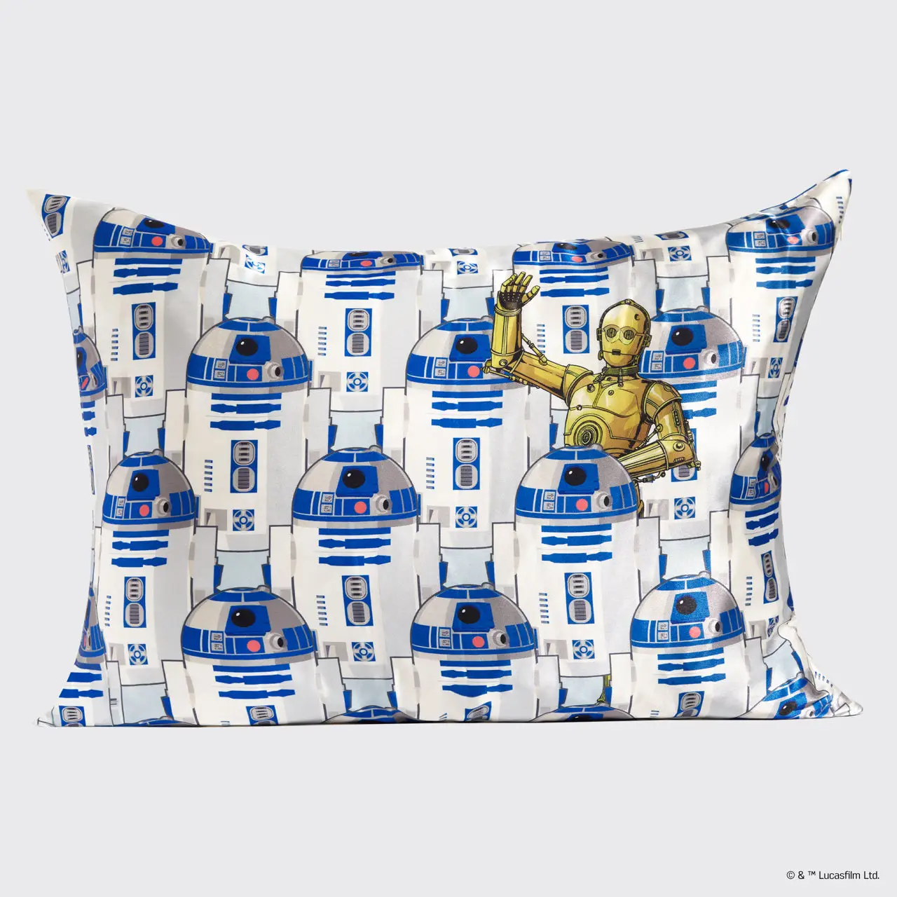 Kitsch Star Wars & Kitsch Satin Pillowcase in R2-D2 & C-3PO - Image 4