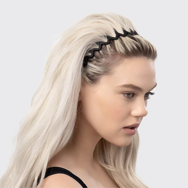 Kitsch Zig Zag Headband 2pc - Black & Tort - Image 4