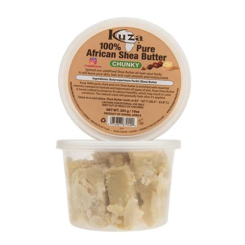 Kuza 100% Pure African Shea Butter White Chunky - Image 3
