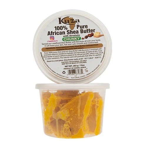 Kuza 100% Pure African Shea Butter Yellow Chunky - Image 3