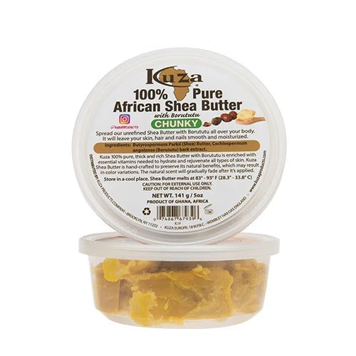 Kuza 100% Pure African Shea Butter Yellow Chunky - Image 4
