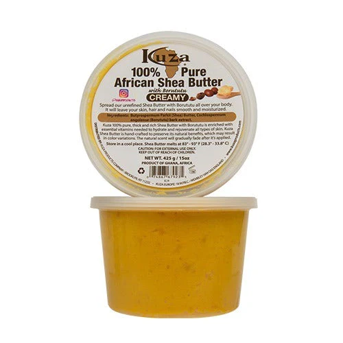 Kuza 100% Pure African Shea Butter Yellow Creamy - Image 3