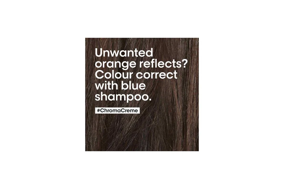 L’Oréal Professionnel Chroma Crème Neutralizing Shampoo for Light to Medium Brown Hair 300ml - Image 3