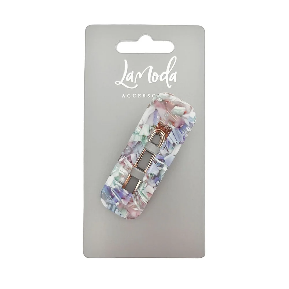 LA MODA PEARLESCENT GEODE HAIR CLIP - Image 3