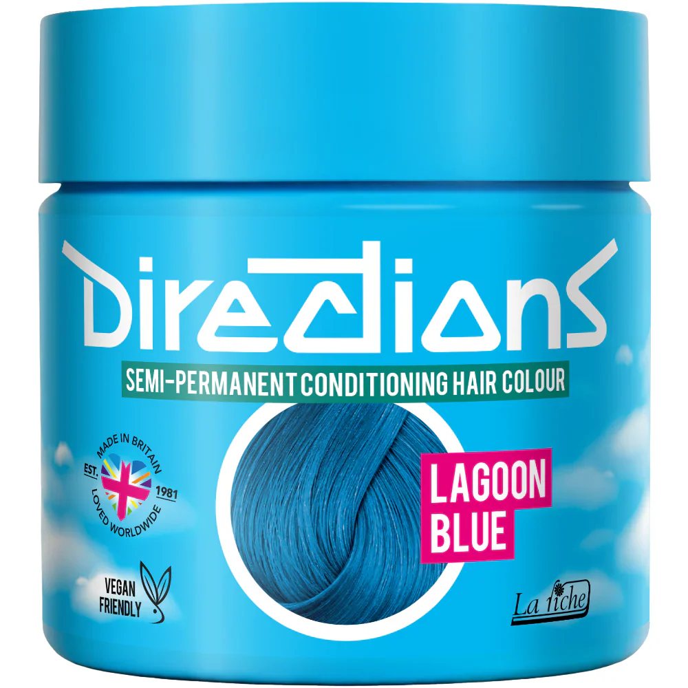 DIRECTIONS Lagoon Blue Semi-permanent hair colour 100ml