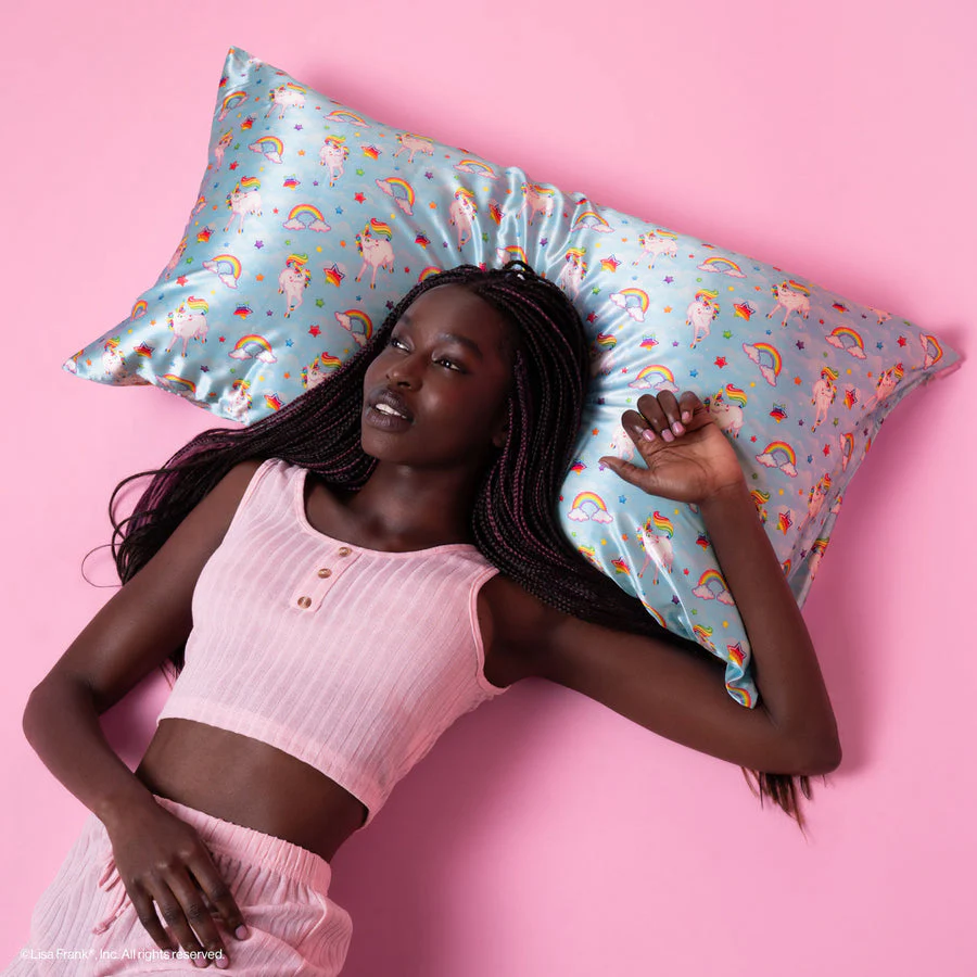 Kitsch Lisa Frank x Kitsch Satin Pillowcase in Markie - King - Image 3