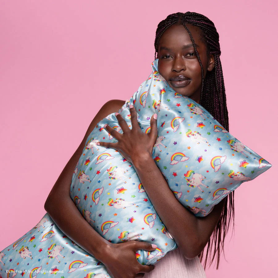 Kitsch Lisa Frank x Kitsch Satin Pillowcase in Markie - King - Image 4