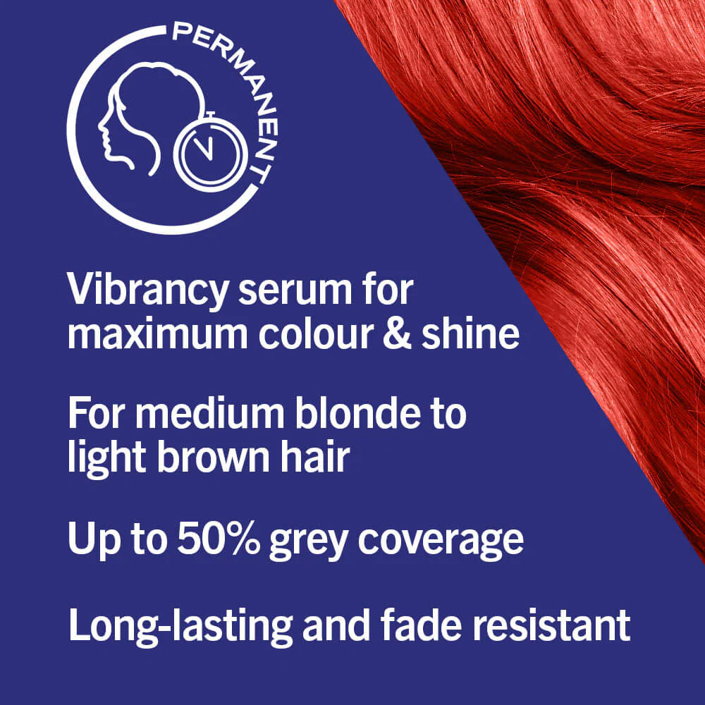 Schwarzkopf Live Intense Colour Permanent Hair Colour Dye 035 Real Red - Image 5