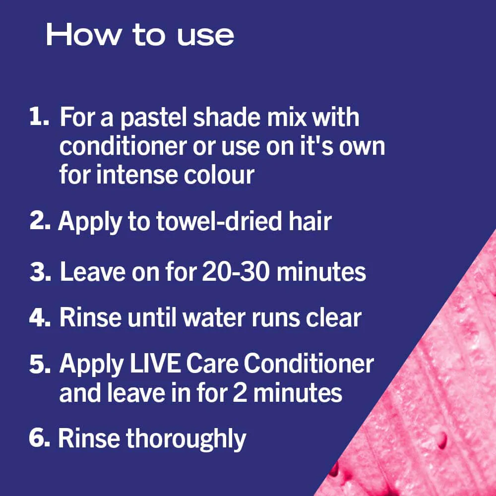 Schwarzkopf Live Ultra Brights Semi-Permanent Hair Colour Dye 091 Raspberry Rebel - Image 6