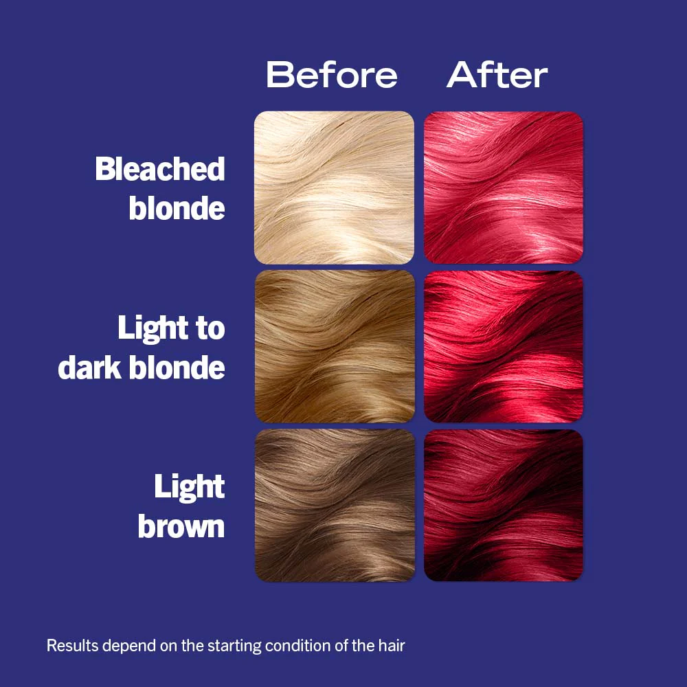 Schwarzkopf Live Ultra Brights Semi-Permanent Hair Colour Dye 092 Pillar Box Red - Image 5
