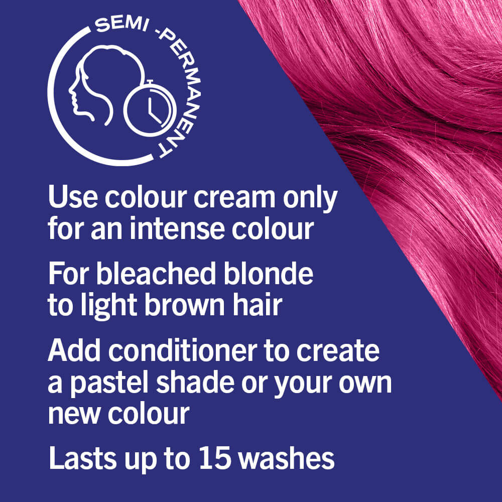 Schwarzkopf Live Ultra Brights Semi-Permanent Hair Colour Dye 093 Shocking Pink - Image 4