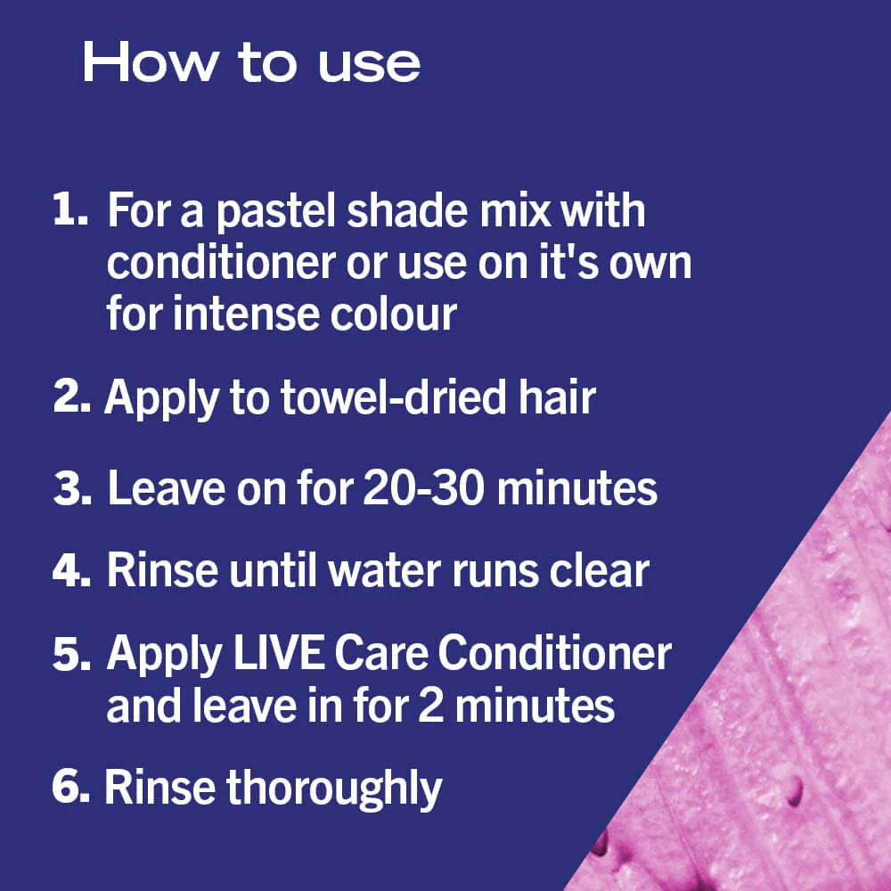 Schwarzkopf Live Ultra Brights Semi-Permanent Hair Colour Dye 093 Shocking Pink - Image 6