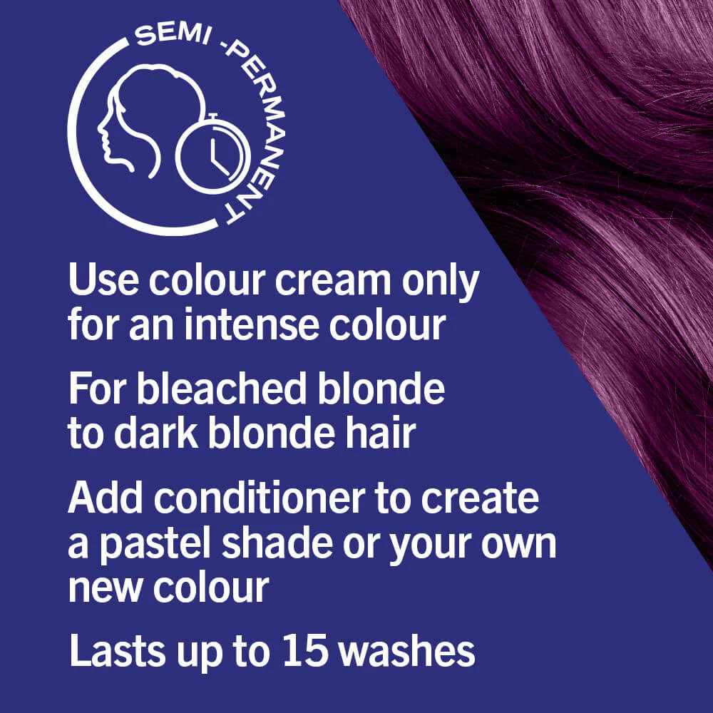 Schwarzkopf Live Ultra Brights Semi-Permanent Hair Colour Dye 094 Purple Punk - Image 4