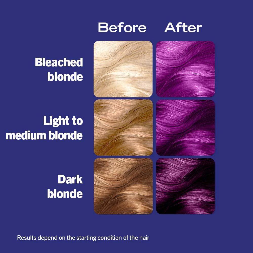 Schwarzkopf Live Ultra Brights Semi-Permanent Hair Colour Dye 094 Purple Punk - Image 7