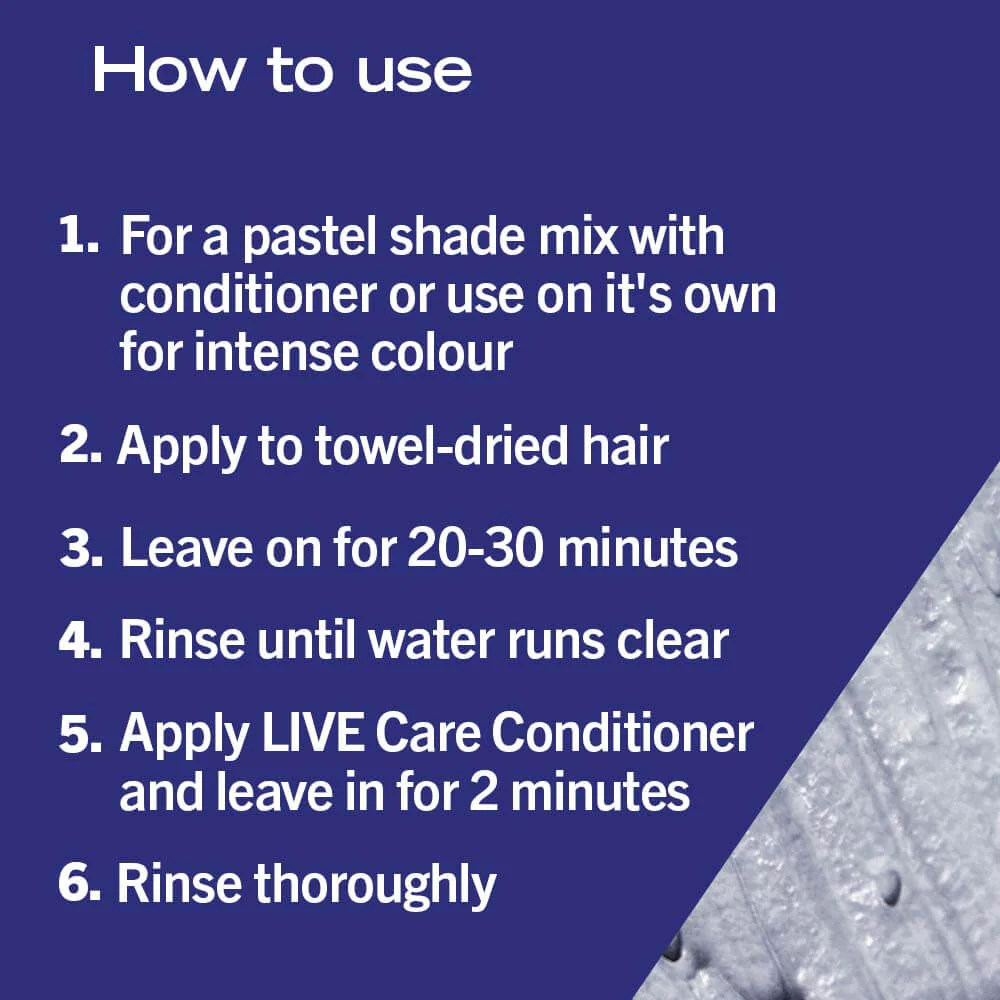 Schwarzkopf Live Ultra Brights Semi-Permanent Hair Colour Dye 098 Steel Silver - Image 6