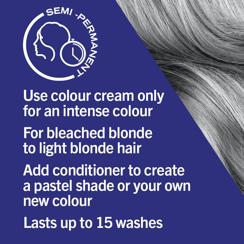 Schwarzkopf Live Ultra Brights Semi-Permanent Hair Colour Dye 098 Steel Silver - Image 8