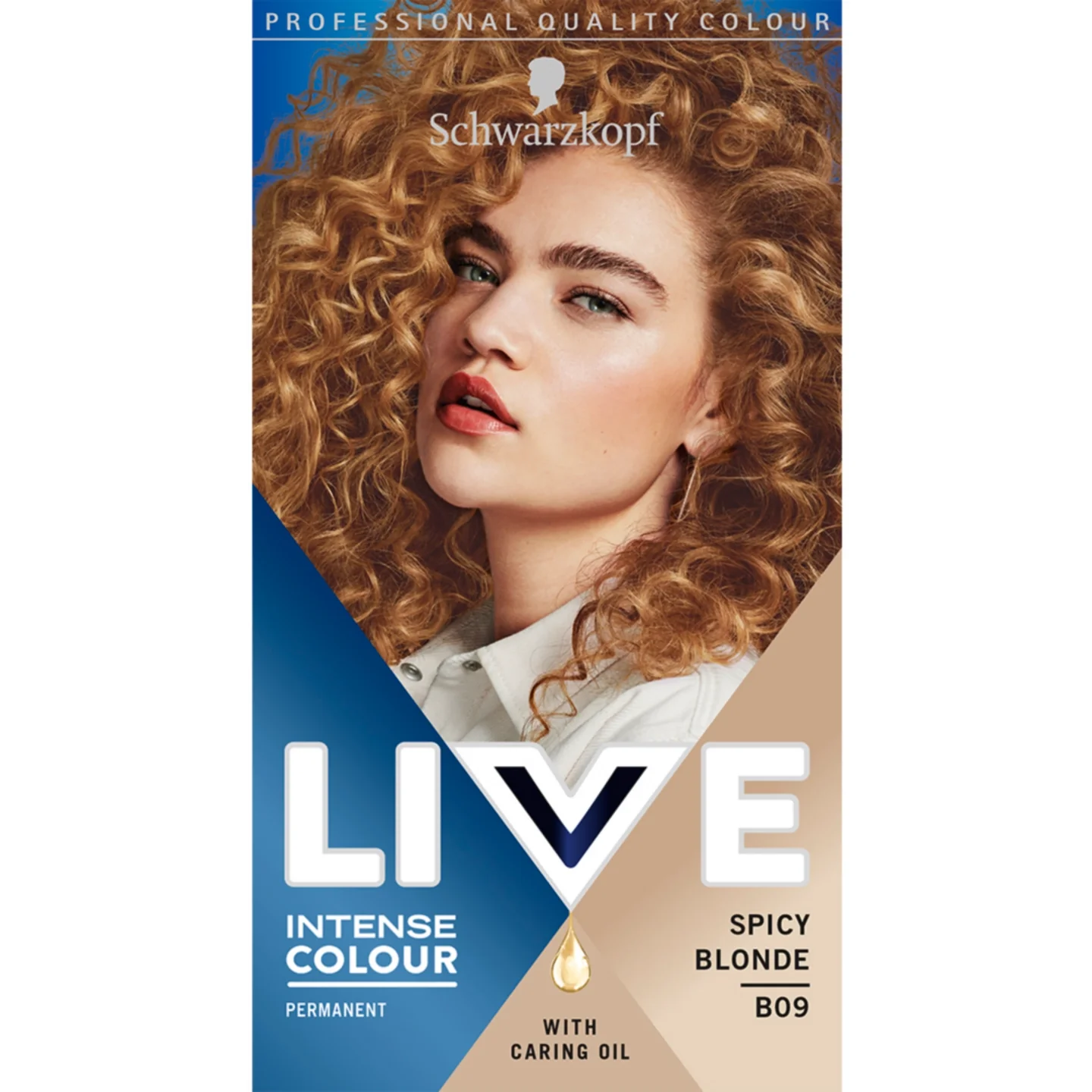 Schwarzkopf Live Intense Colour Permanent Hair Colour Dye B09 Spicy Blonde