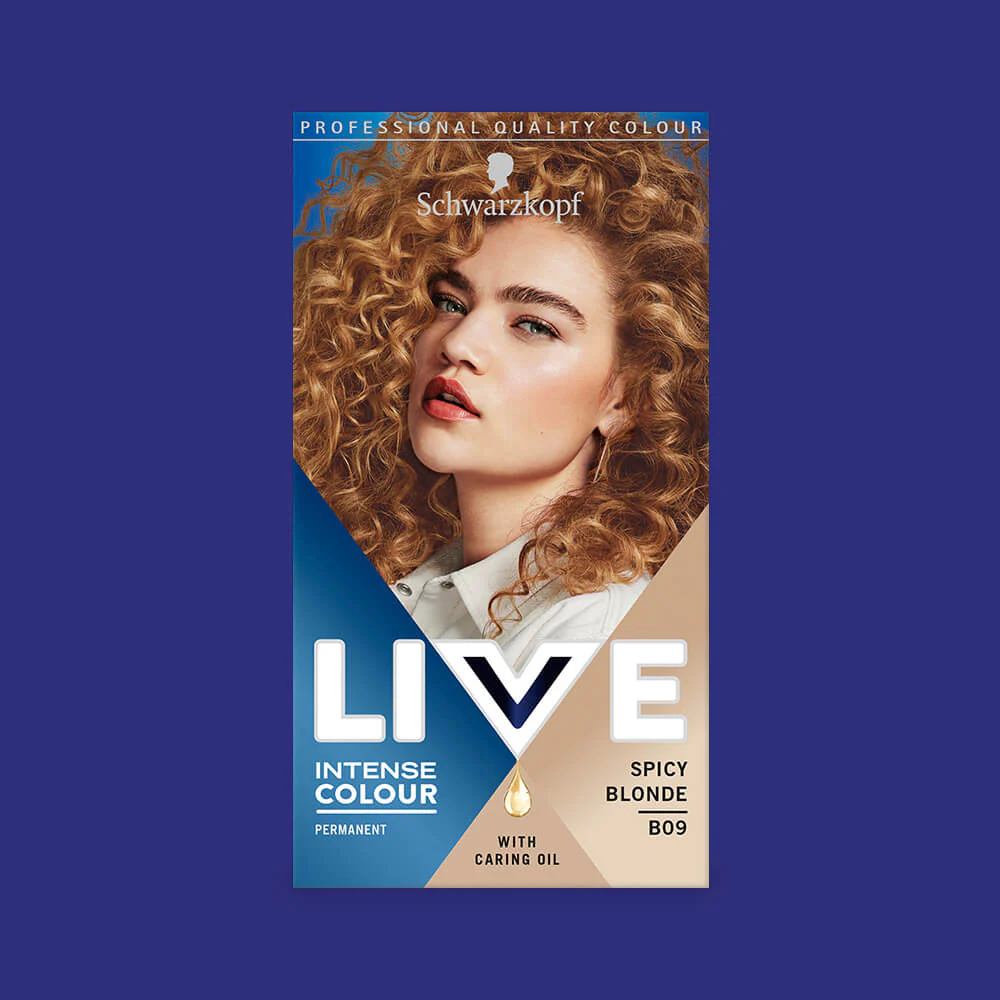 Schwarzkopf Live Intense Colour Permanent Hair Colour Dye B09 Spicy Blonde - Image 2