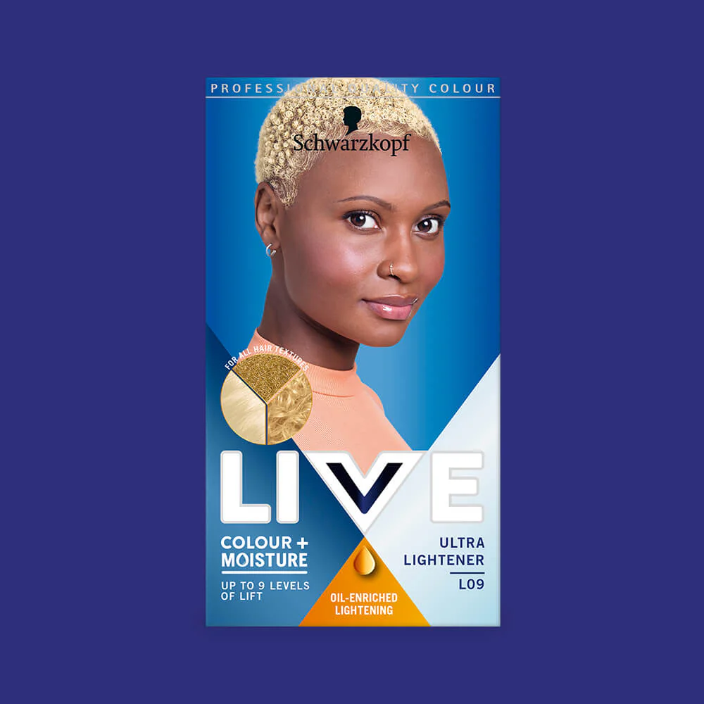 Schwarzkopf Live Colour + Moisture Permanent Hair Colour Dye L09 Ultra Lightener - Image 2