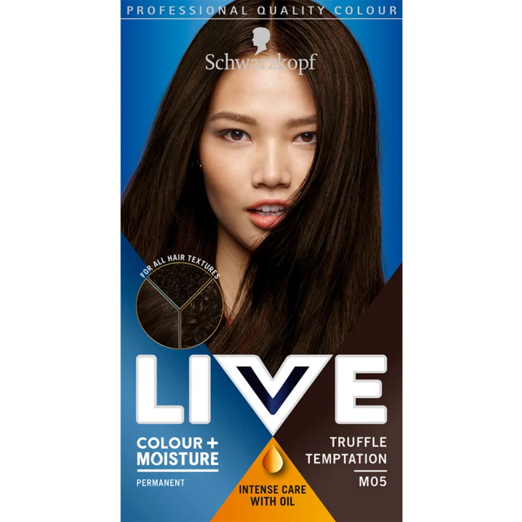Schwarzkopf Live Colour + Moisture Permanent Hair Colour Dye M05 Truffle Temptation