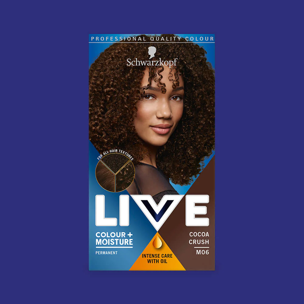 Schwarzkopf Live Colour + Moisture Permanent Hair Colour Dye M06 Cocoa Crush - Image 2
