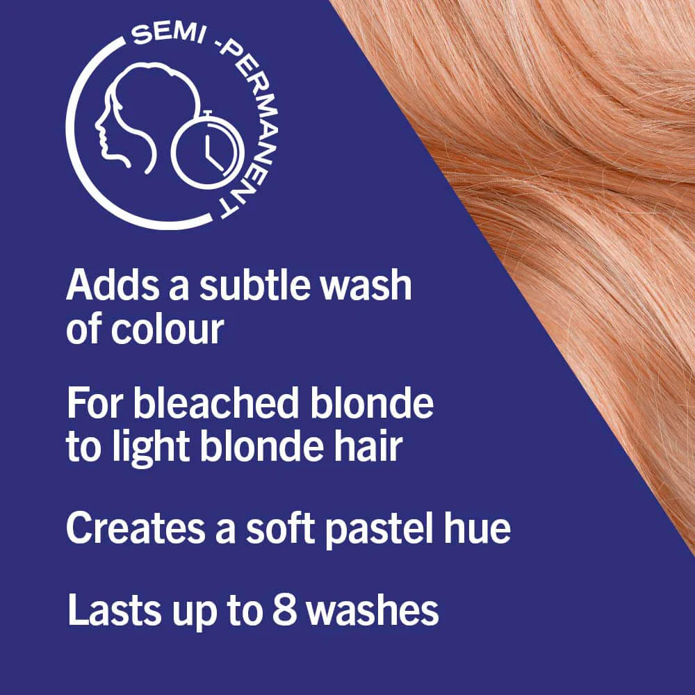 Schwarzkopf Live Ulta Brights Semi Permanent Hair Colour Dye P122 Perfect Peach - Image 4