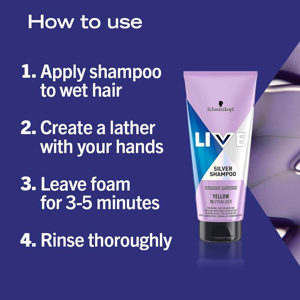 Schwarzkopf Live Silver Shampoo 200ml - Image 4