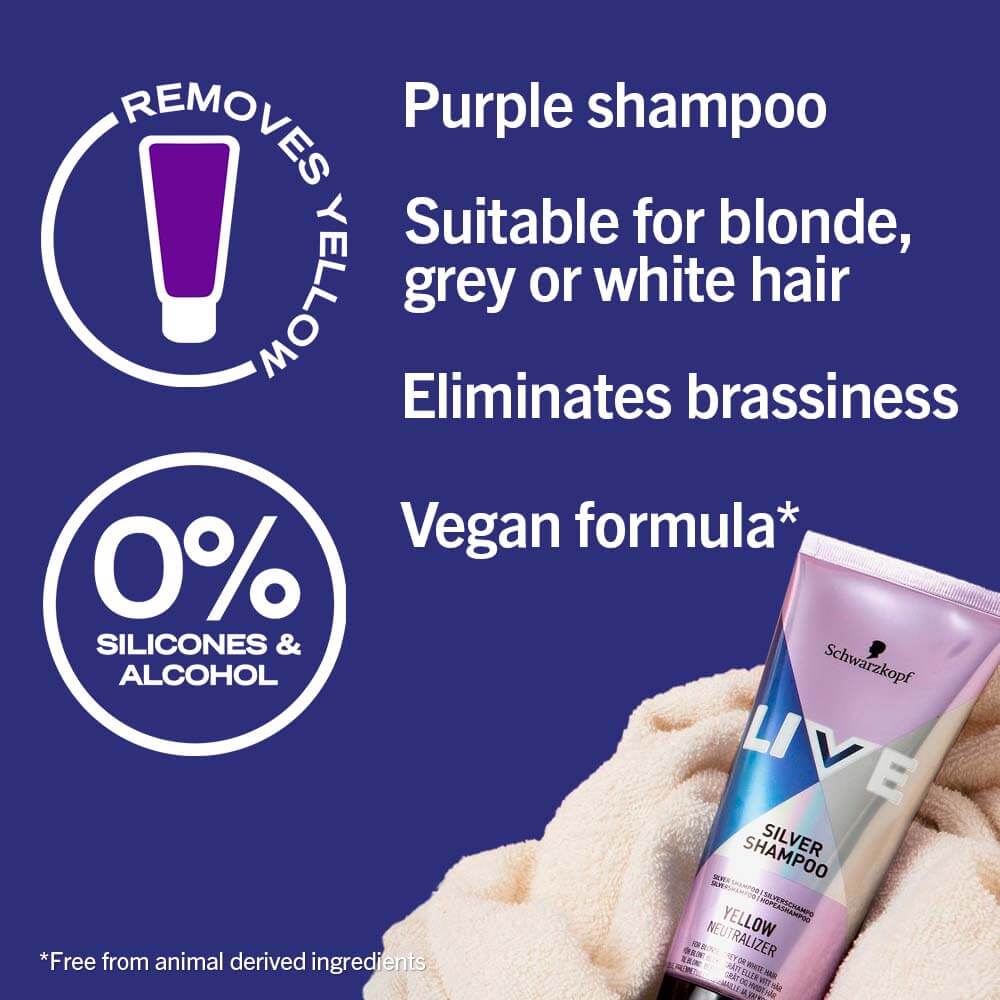 Schwarzkopf Live Silver Shampoo 200ml - Image 8