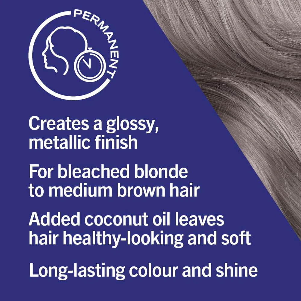 Schwarzkopf Live Urban Metallics Permanent Hair Colour Dye U72 Dusty Silver - Image 5