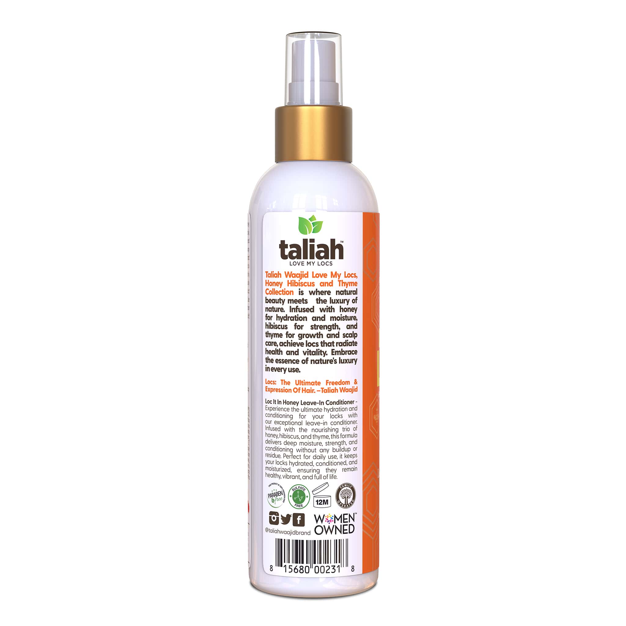 Taliah Waajid Loc It In Honey Leave-In Conditioner 237ml - Image 2