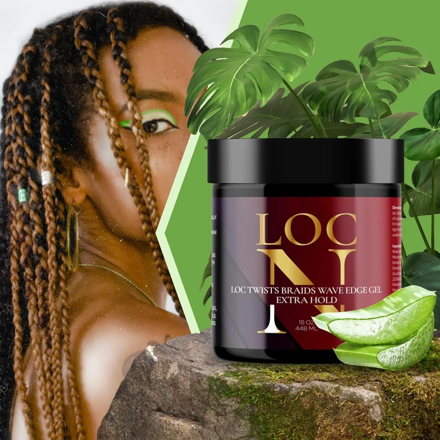 LOC N LOC TWISTS BRAIDS WAVE EDGE GEL - EXTRA HOLD - Image 4