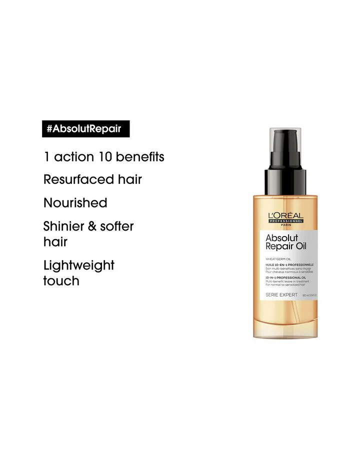 L'Oréal Professionnel Absolut Repair 10-in-1 Oil 90ml - Image 2