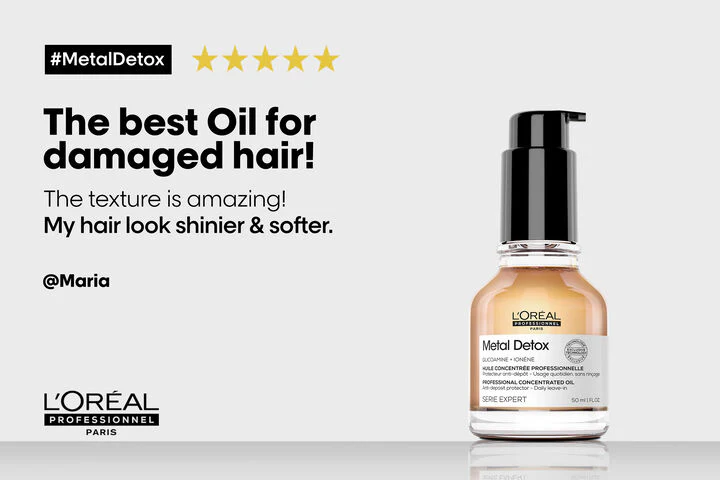 L’Oréal Professionnel Metal Detox Concentrated Oil 50ml - Image 10