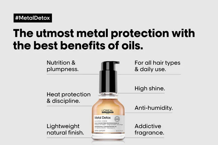 L’Oréal Professionnel Metal Detox Concentrated Oil 50ml - Image 4