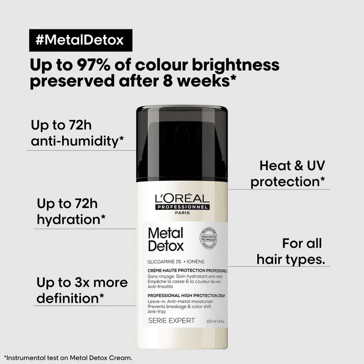L’Oréal Professionnel Metal Detox Leave-In Cream 100ml - Image 3