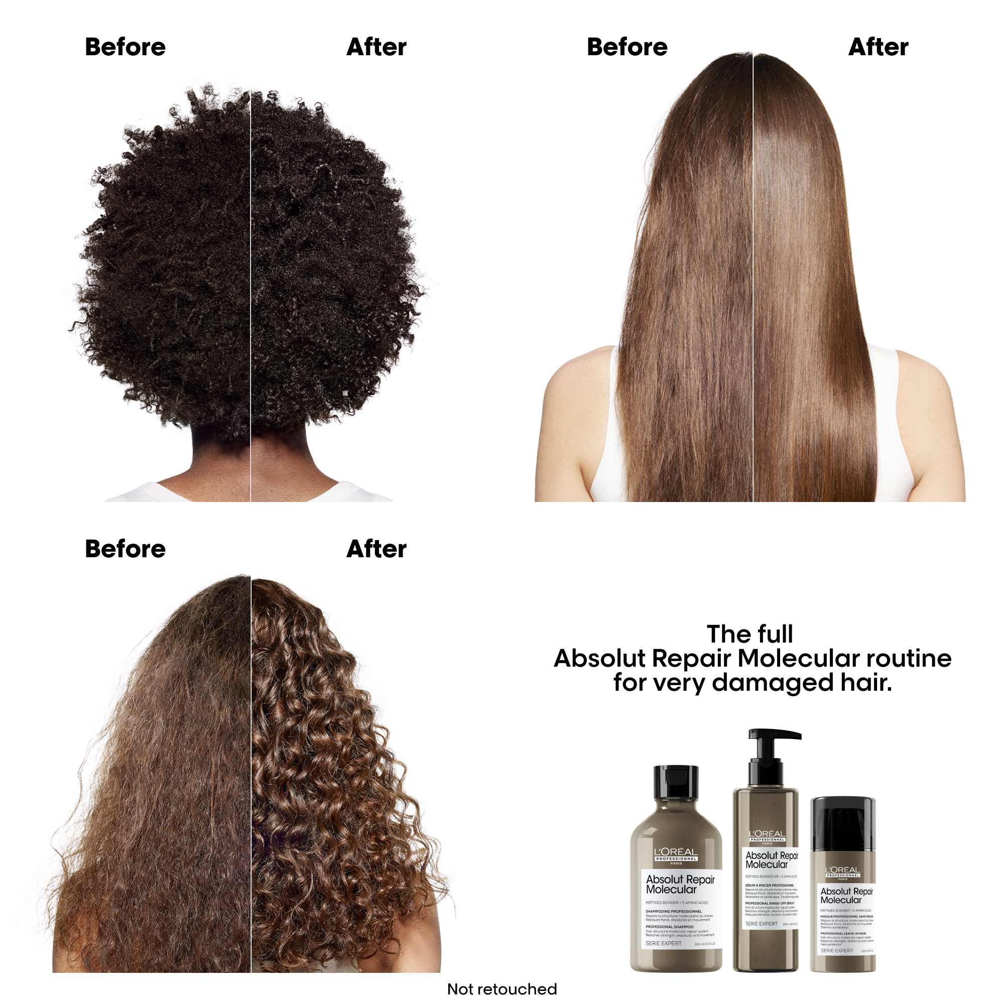 L’Oréal Professional Absolut Repair Molecular Shampoo Refill Pouch 500ml - Image 6