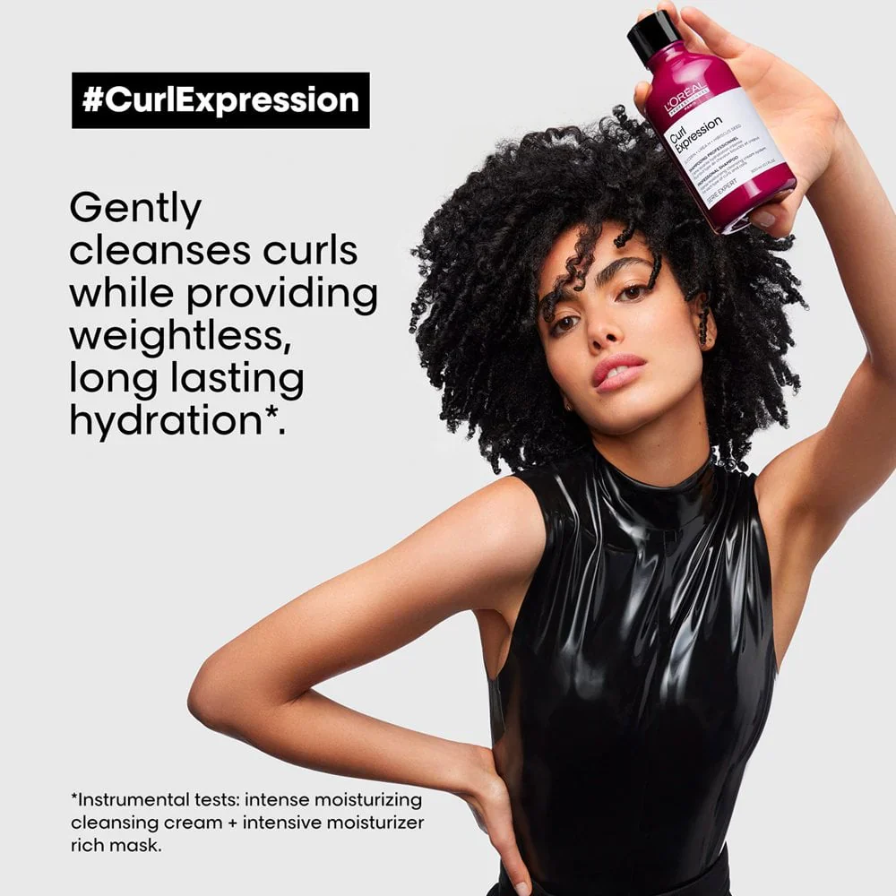 L’Oréal Professionnel Curl Expression Moisturising Shampoo for Curls & Coils 300ml - Image 4