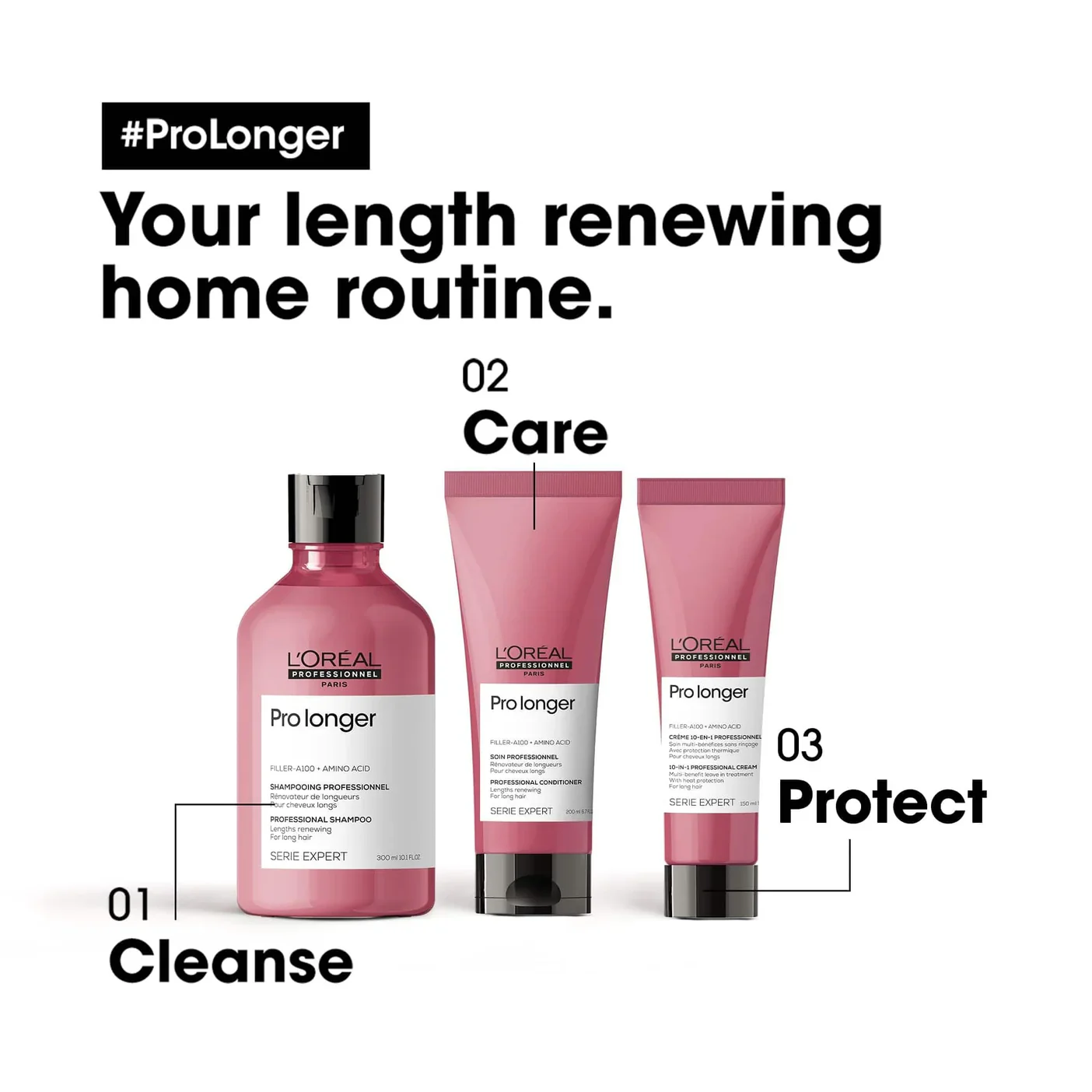 L'Oreal Professionnel Serie Expert Pro Longer Lengths Renewing Conditioner 200ml - Image 3