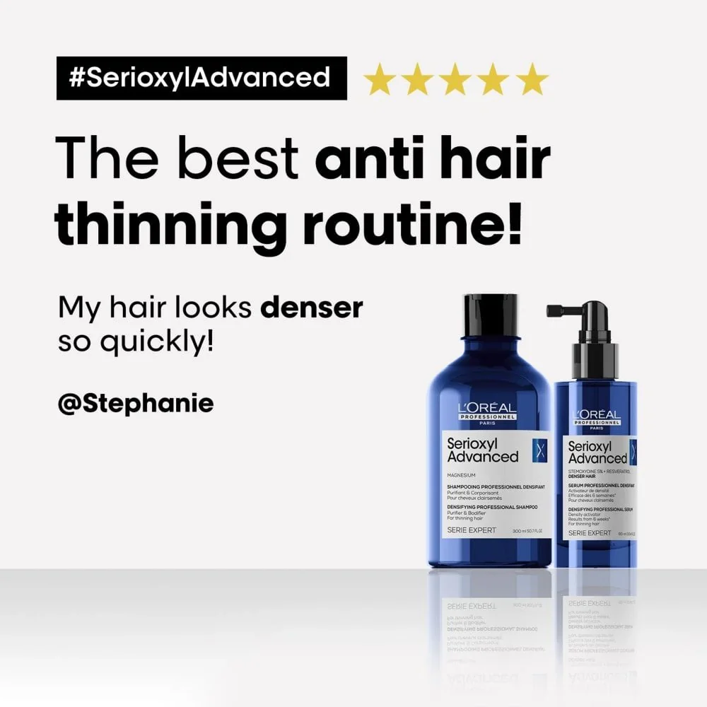 L'Oreal Professionnel Serie Expert Serioxyl Advanced Densifying Purifier & Bodifier Shampoo 300ml - Image 3