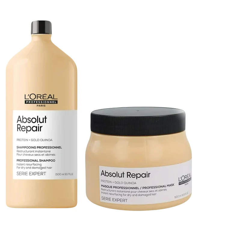 L'Oréal Professionnel Serie Expert Absolut Repair Shampoo 1500ml & Mask 500ml Set