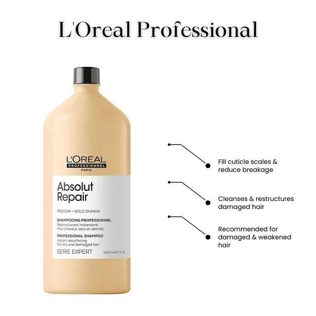 L'Oréal Professionnel Serie Expert Absolut Repair Shampoo 1500ml & Conditioner 750ml Set - Image 2