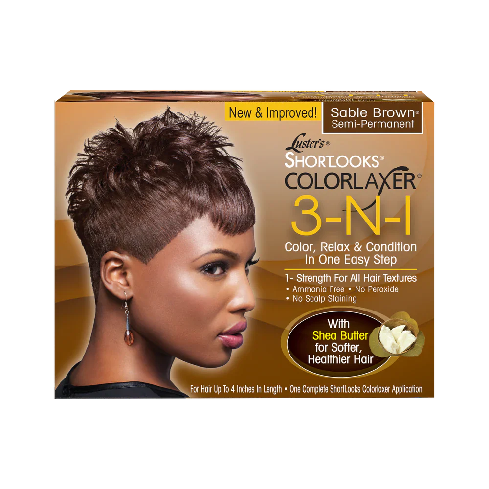 Luster’s ShortLooks Colorlaxer Conditioning Relaxer with Black Colour - Image 4