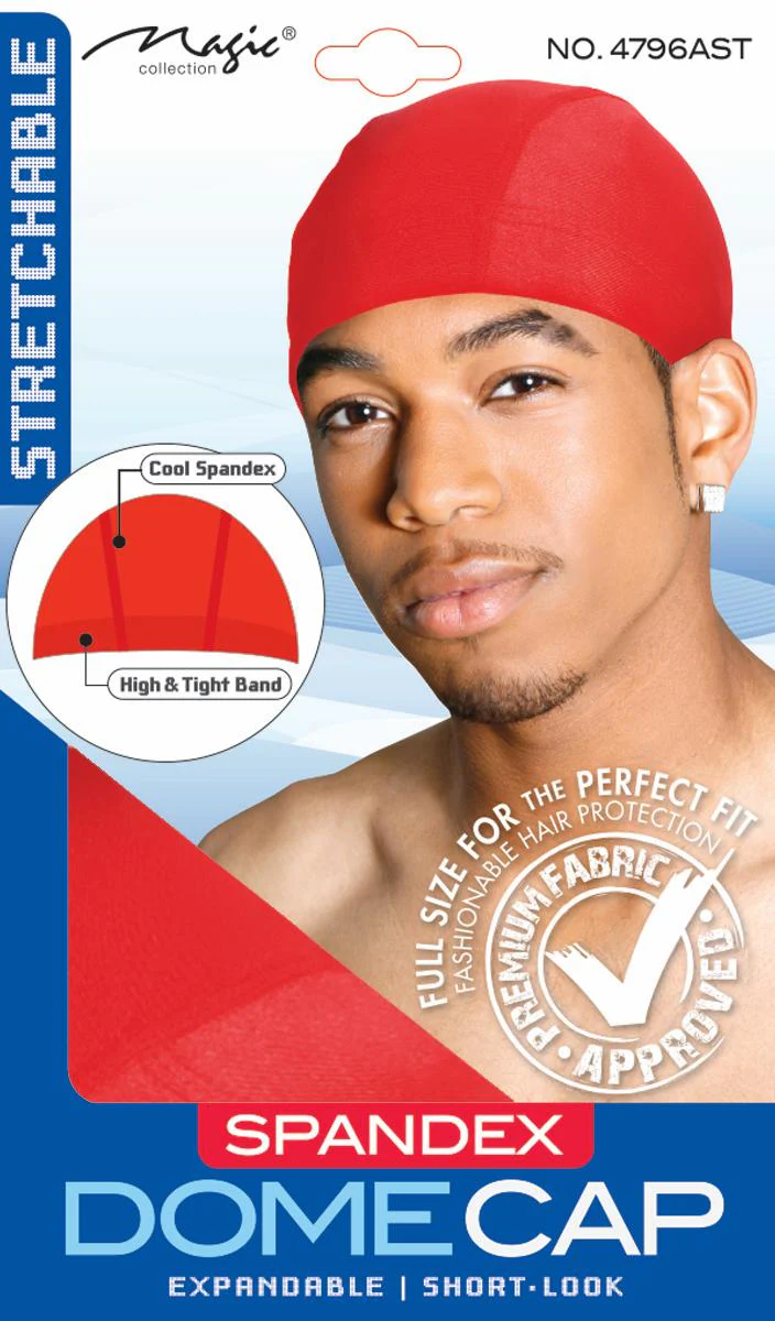 MAGIC COLLECTION MEN'S SPANDEX  DOME CAP - Image 2